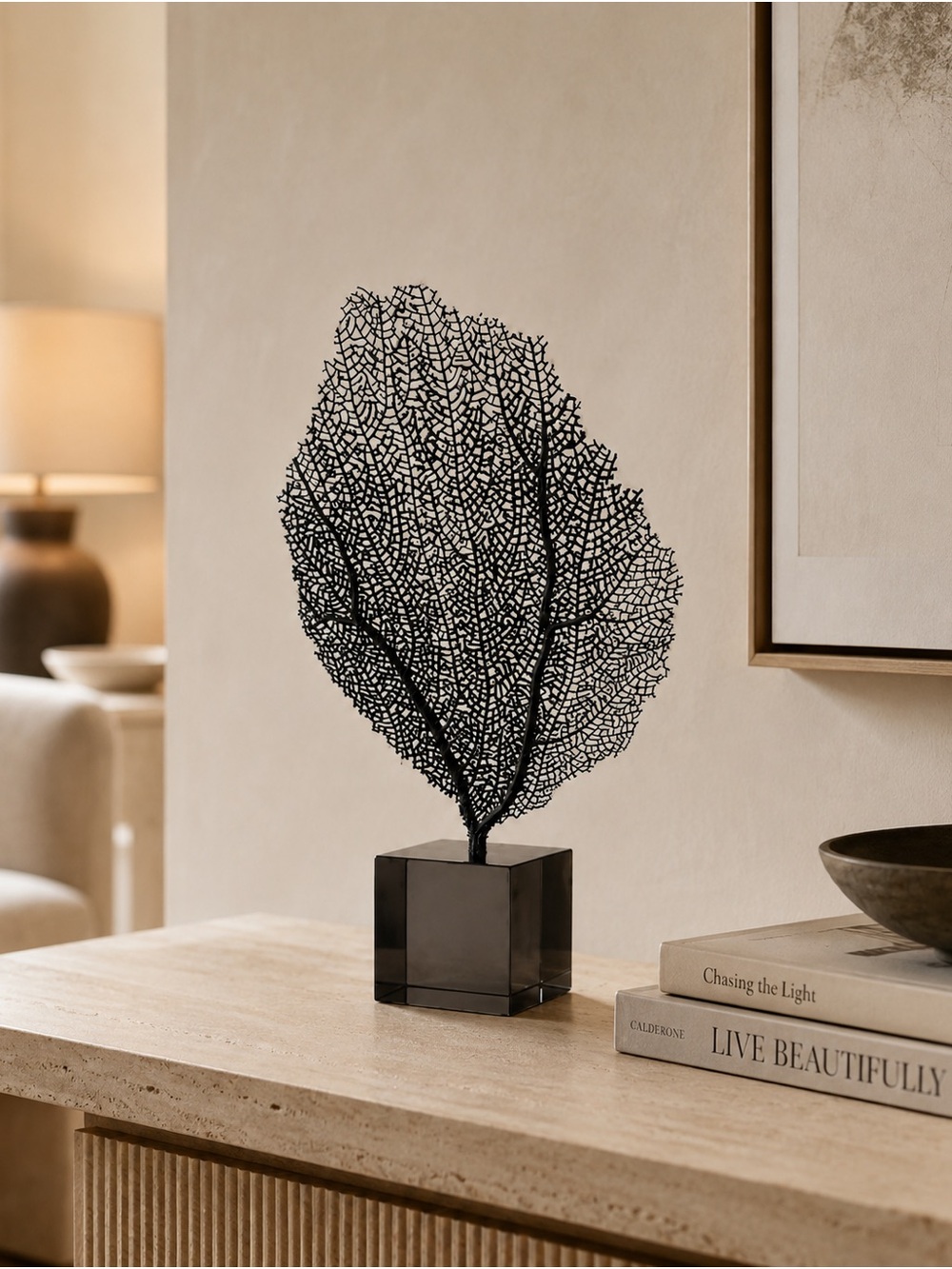 Real Sea Fan Sculpture